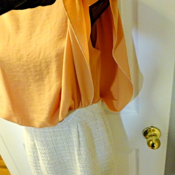 Pre-Loved Magano Size 2 Retro Peaches and Cream Coordinate Set Dress - Picture 9 of 9